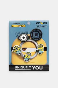 Připínačky pro dětské boty Crocs Minions 5-pack