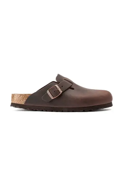 Kožené šľapky Birkenstock Boston