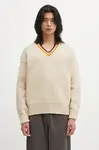 Vlněný svetr Visvim COLLEGE V-NECK