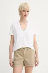Zadig&Voltaire Tričko s příměsí lnu ZADIG&VOLTAIRE