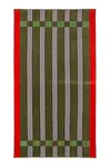 BOSS  Bavlněný plážový ručník  VENTO Kaki 90 x 160 cm