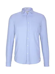 TOM TAILOR DENIM Košeľa 'Faux'  nebesky modrá
