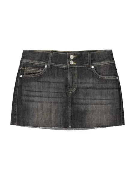 Bershka Sukňa  čierny denim