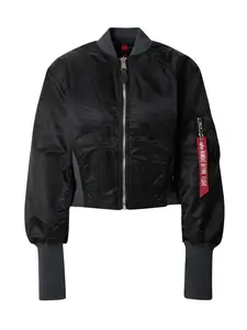 ALPHA INDUSTRIES Prechodná bunda 'Ma-1'  čierna