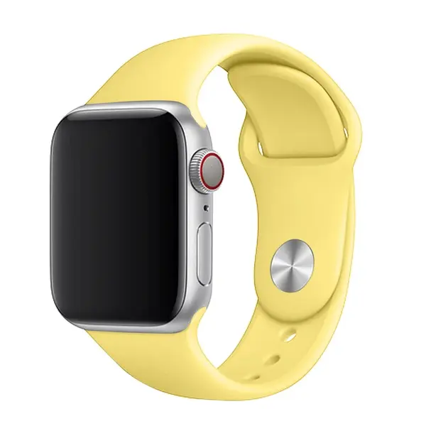 Set silikonových řemínků FIXED Silicone Strap pro Apple Watch 38/40/41 mm, žlutá