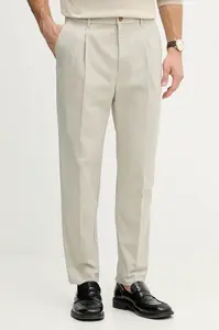 Calvin Klein oblekové nohavice pánske bavlnené s elastanom