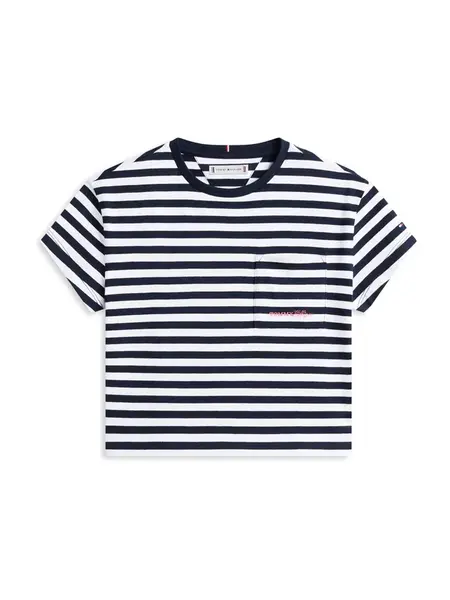 TOMMY HILFIGER Tričko  námornícka modrá / biela