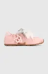 Naked Wolfe  Adorable Pink Satin sneakers boty dámské