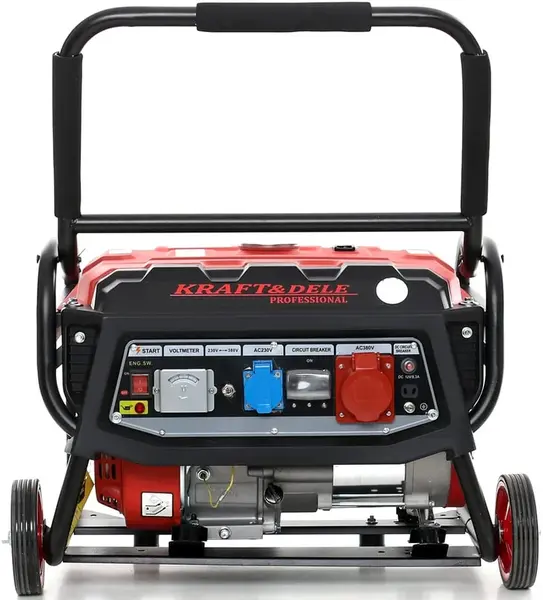 KRAFT&DELE Generátor 3000 W, 12/230/380 V s kolečkami KD139