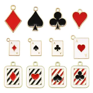 24Pcs 12 Style Alloy Enamel Pendants