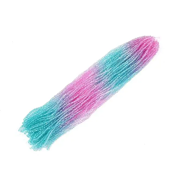 Gradient Color Baking Paint Glass Bead Strands