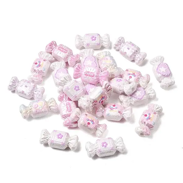Printed CCB Plastic Beads