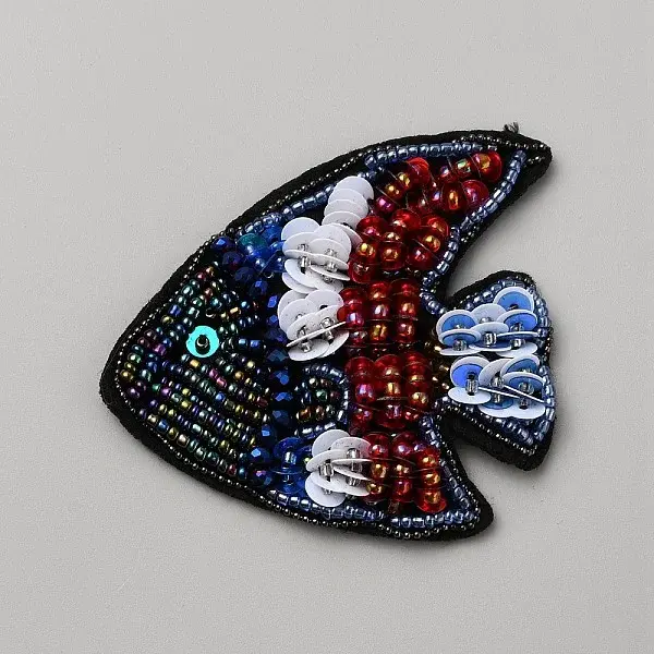 Butterfly Fish Glass & Plastic Beading Appliques