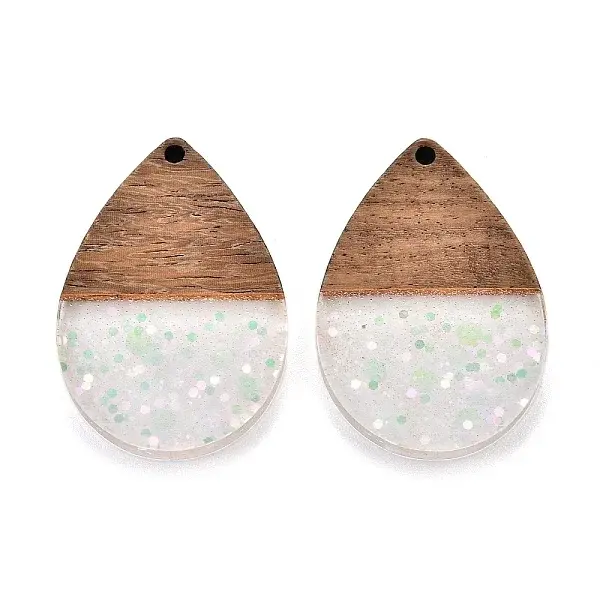 Epoxy Resin & Walnut Wood Pendants