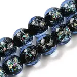 Handmade Dichroic Foil Glass Beads Strands