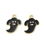 Alloy Black Enamel Pendants