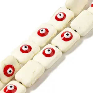 Synthetic Turquoise Enamel Beads Strands