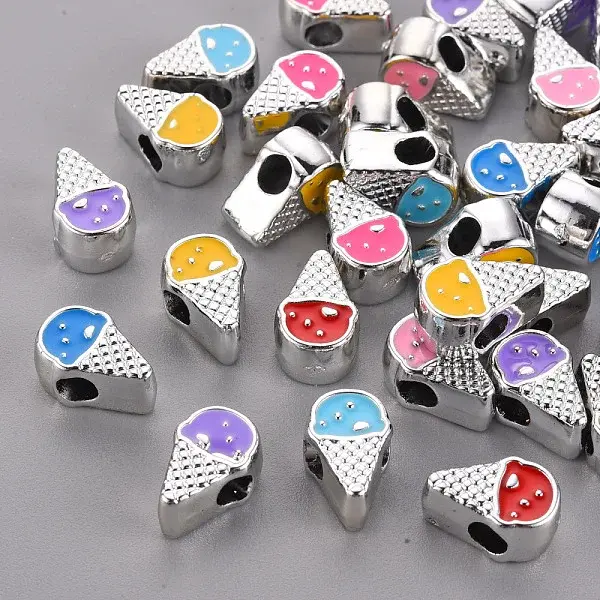 UV Plating Acrylic European Beads