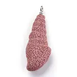 Synthetic Lava Rock Pendants