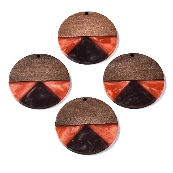 Resin & Walnut Wood Pendants