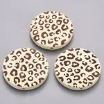 Painted Natural Wood Beads