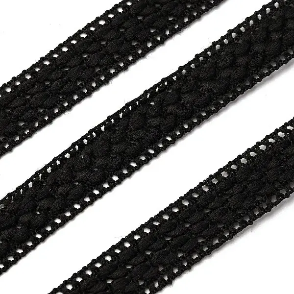 Polyester with Milk Silk Lace Trim