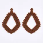 Flocky Alloy Pendants