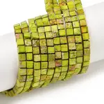 Dyed Synthetic Imperial Jasper Beads Strands