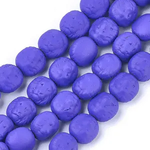 Spray Painted Non-magnetic Synthetic Hematite Beads Strands