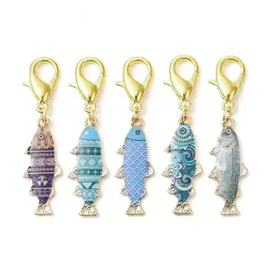 Fish Alloy Enamel Pendant Decorations