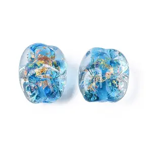 Handmade Foil Glass Beads