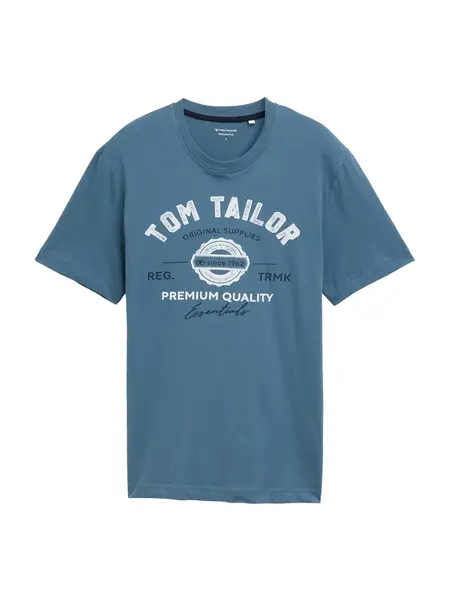 TOM TAILOR Tričko  námornícka modrá / námornícka modrá / biela