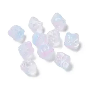 Baking Paint Transparent Glass Beads
