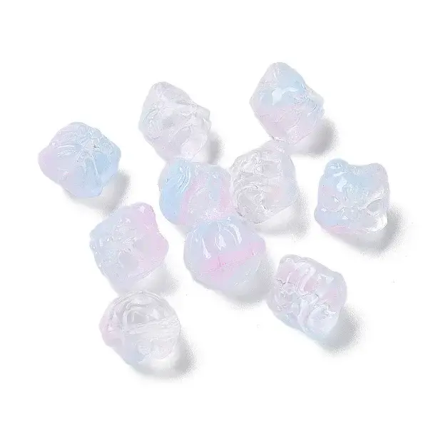 Baking Paint Transparent Glass Beads