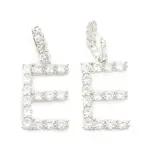 Brass Micro Pave Clear Cubic Zirconia Pendants