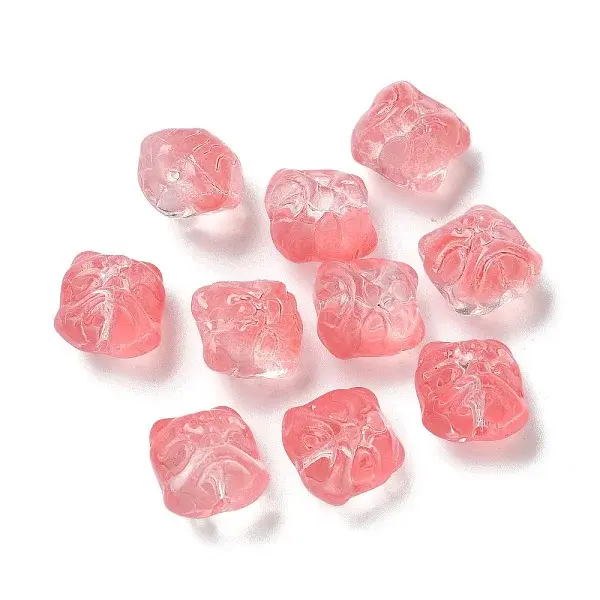 Baking Paint Transparent Glass Beads