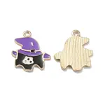 Halloween Light Gold Tone Alloy Enamel Pendants