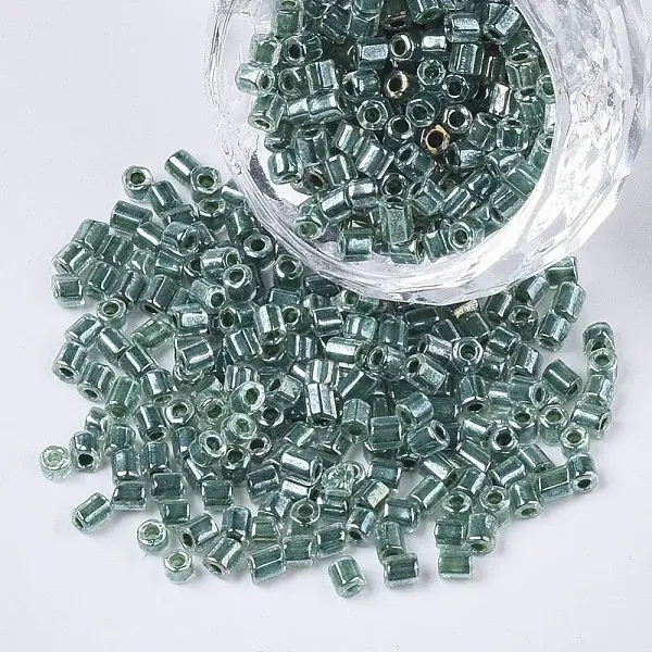 8/0 Two Cut Glass Seed Beads