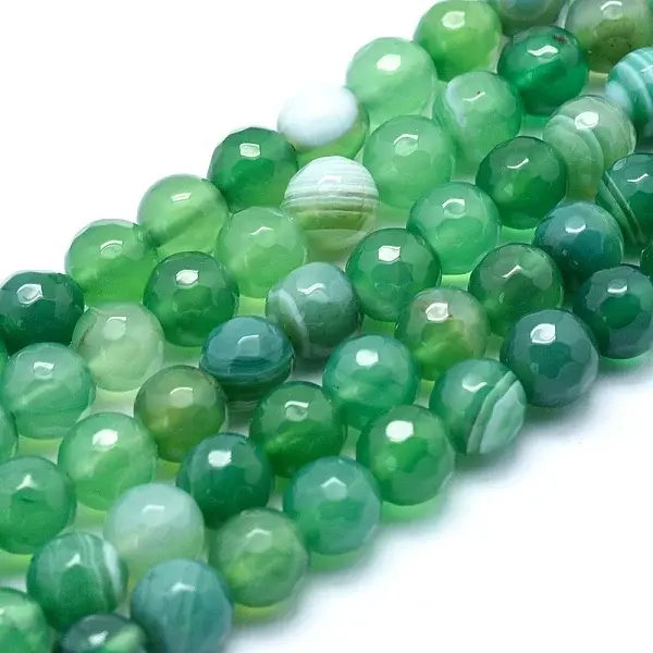 Natural Striped Agate/Banded Agate Beads