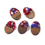 Transparent Resin and Walnut Wood Pendants