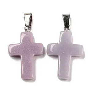 Synthetic Luminous Stone Dyed Pendants