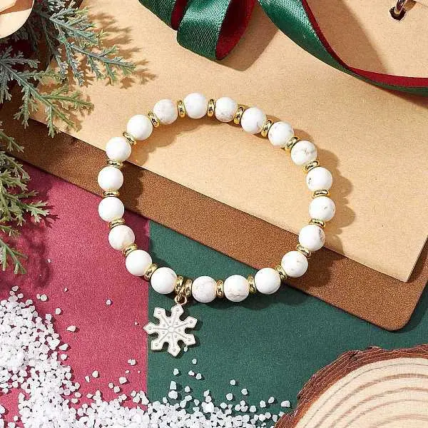 Christmas Alloy Enamel Charm Bracelets