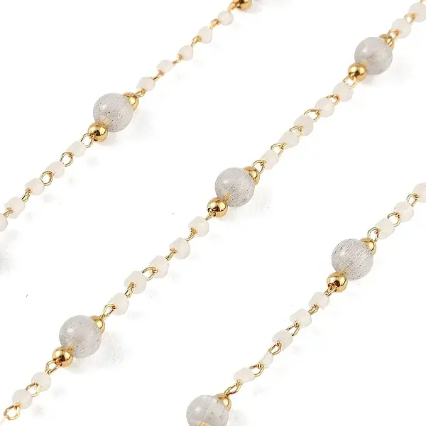 Handmade Brass Glass Beaded Chains