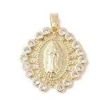 Brass Cubic Zirconia Pendants