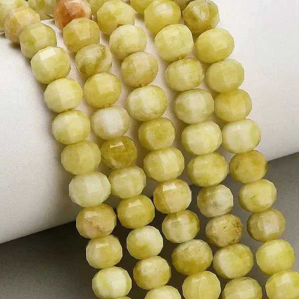 Natural White Jade Beads Strands