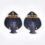 Printed Wooden Big Pendants