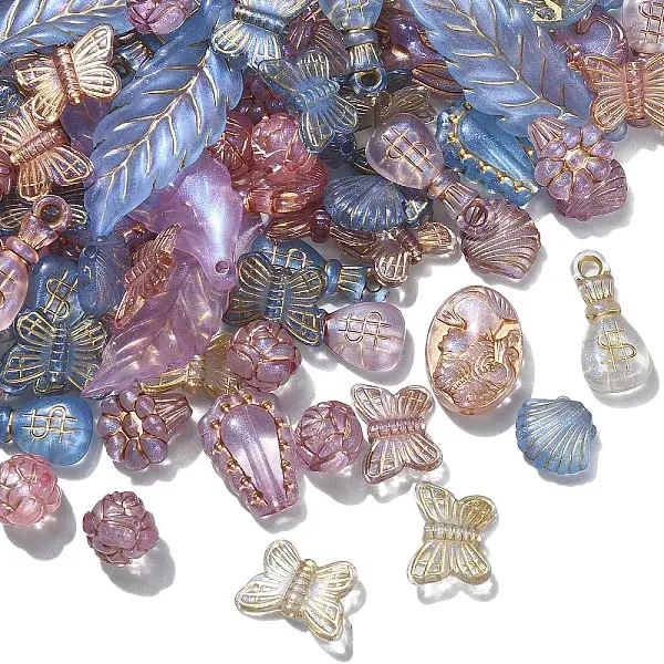 100g Plating Acrylic Beads