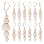 Wood Round Beads Pendant Decoration