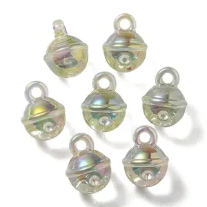UV Plating Rainbow Iridescent Transparent Acrylic Pendant
