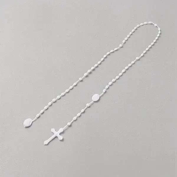 Plastic Rosary Bead Necklaces